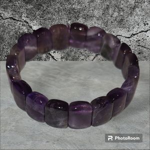 Amethyst Soft Bangle Bracelet
